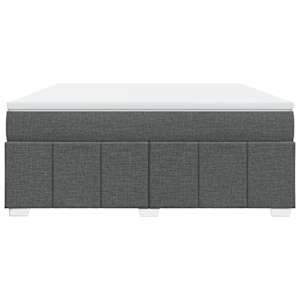 Box spring postel s matrací tmavě šedá 180x200 cm textil - obrázek 4