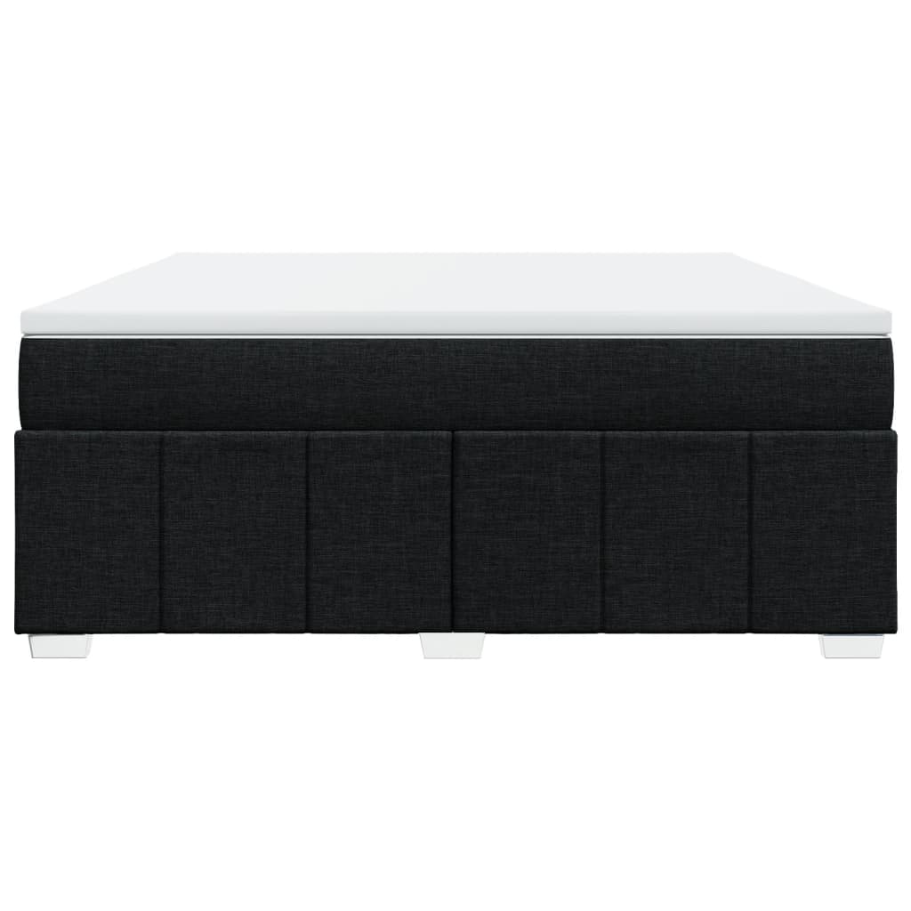 vidaXL Boxspring met matras stof zwart 180x200 cm, foto 4