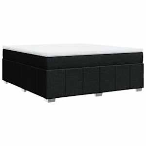 Box spring postel s matrací černá 180x200 cm textil - obrázek 9