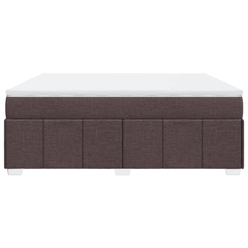 Box spring postel s matrací tmavě hnědá 180x200 cm textil - obrázek 8