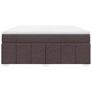Box spring postel s matrací tmavě hnědá 180x200 cm textil - obrázek 4