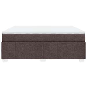 Box spring postel s matrací tmavě hnědá 180x200 cm textil - obrázek 8
