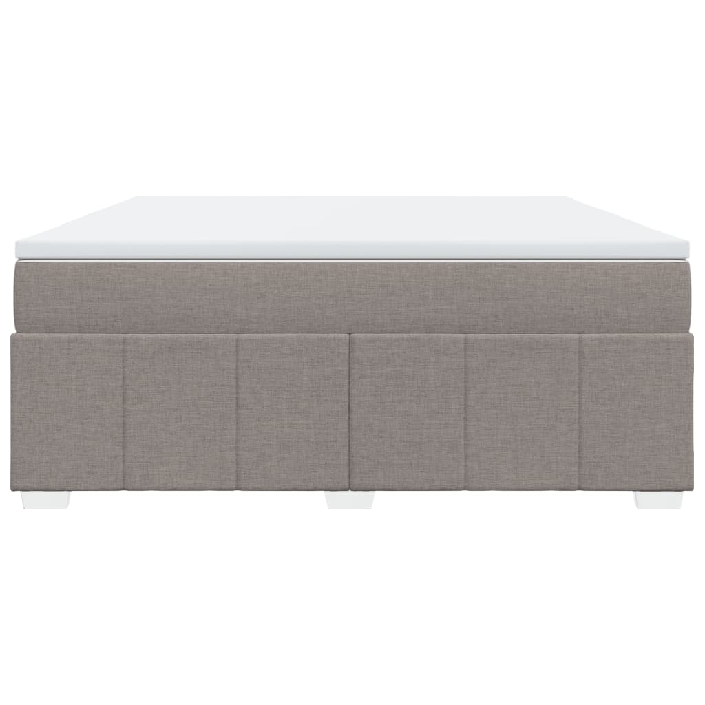 vidaXL Boxspring met matras stof taupe 180x200 cm, foto 4