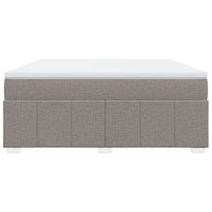 Box spring postel s matrací taupe 180x200 cm textil - obrázek 4