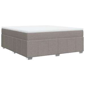 Box spring postel s matrací taupe 180x200 cm textil - obrázek 9