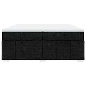 Box spring postel s matrací černá 200x200 cm textil - obrázek 4