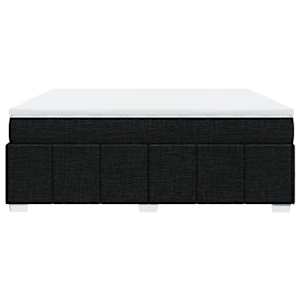 Box spring postel s matrací černá 200x200 cm textil - obrázek 8