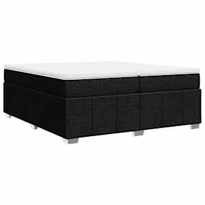 Box spring postel s matrací černá 200x200 cm textil - obrázek 9