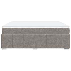 Box spring postel s matrací taupe 200x200 cm textil - obrázek 8