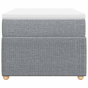 Box spring postel s matrací světle šedá 80 x 200 cm textil - obrázek 4