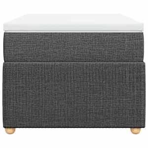 Box spring postel s matrací tmavě šedá 80 x 200 cm textil - obrázek 4