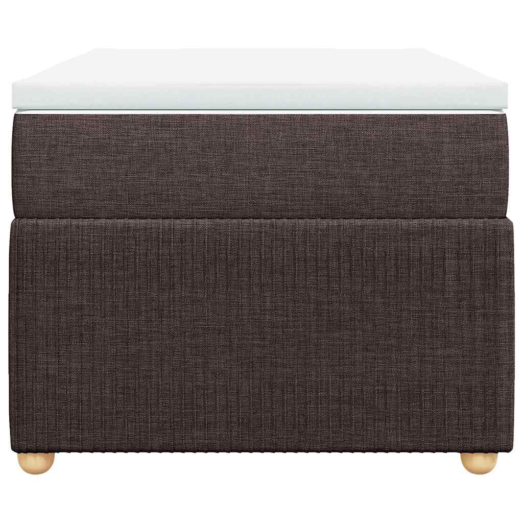 vidaXL Boxspring met matras stof donkerbruin 80x200 cm bruin, foto 4