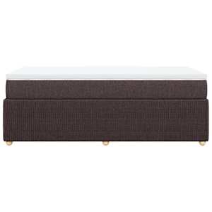 Box spring postel s matrací tmavě hnědá 80x200 cm textil - obrázek 5
