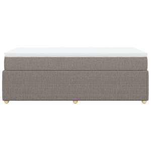 Box spring postel s matrací taupe 80x200 cm textil - obrázek 5