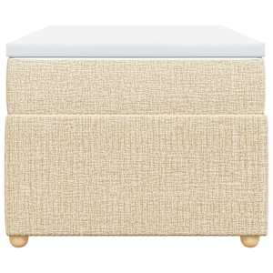 Box spring postel s matrací krémová 80 x 200 cm textil - obrázek 4