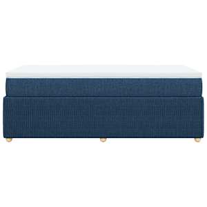 Box spring postel s matrací modrá 80x200 cm textil - obrázek 5