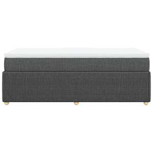 Box spring postel s matrací tmavě šedá 90x190 cm textil - obrázek 5