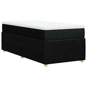 Box spring postel s matrací černá 90x190 cm textil - obrázek 6