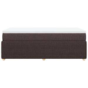 Box spring postel s matrací tmavě hnědá 90x190 cm textil - obrázek 5
