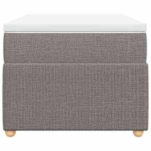Box spring postel s matrací taupe 90x190 cm textil - obrázek 4