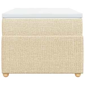 Box spring postel s matrací krémová 90x190 cm textil - obrázek 4
