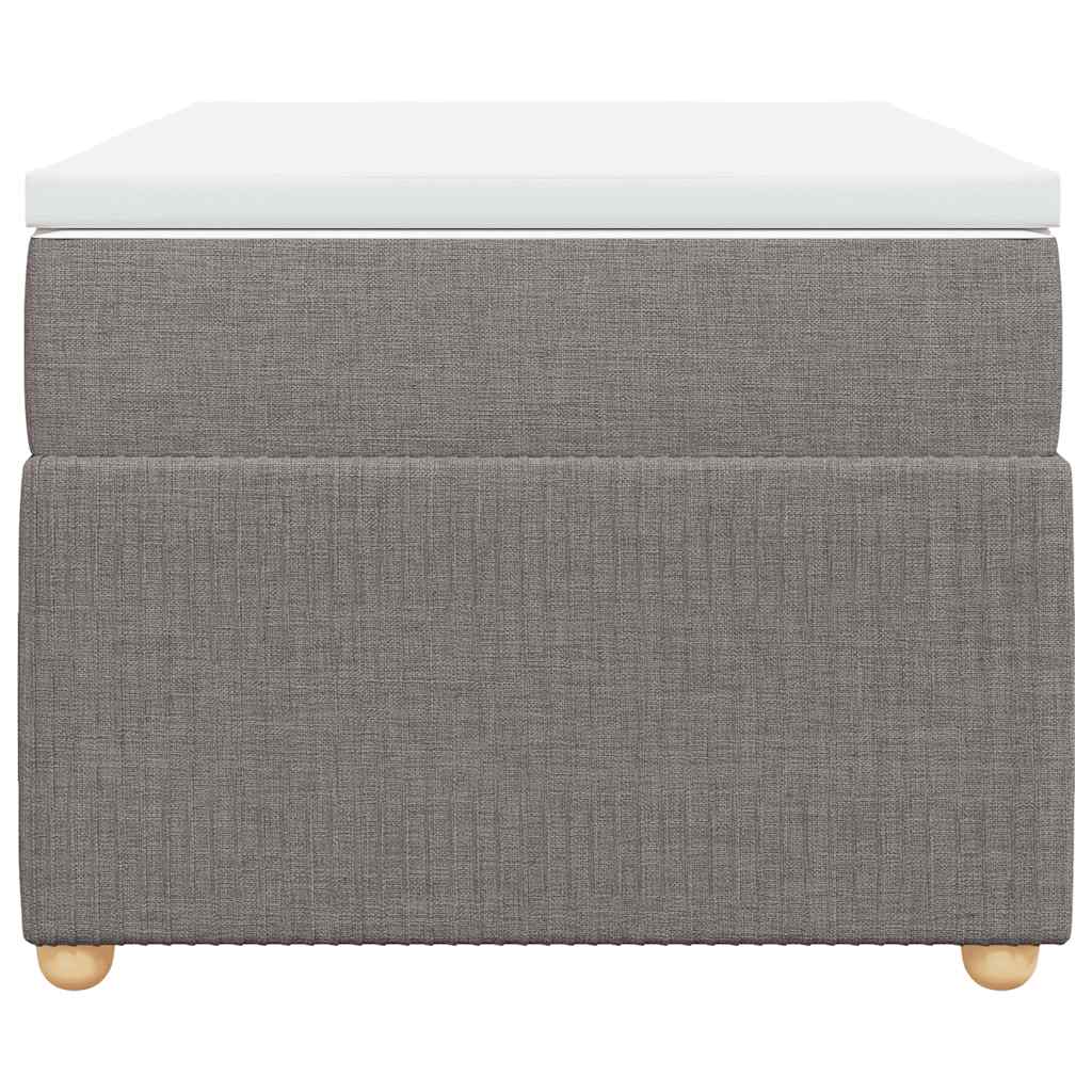 vidaXL Boxspring met matras stof taupe 90x200 cm, foto 4