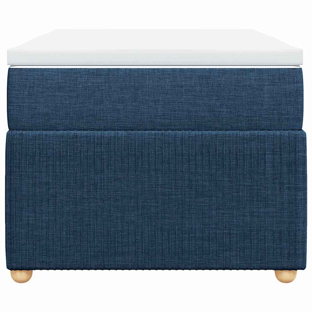 vidaXL Boxspring met matras stof blauw 90x200 cm, foto 4