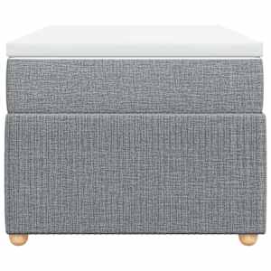 Box spring postel s matrací světle šedý 100 x 200 cm textil - obrázek 4