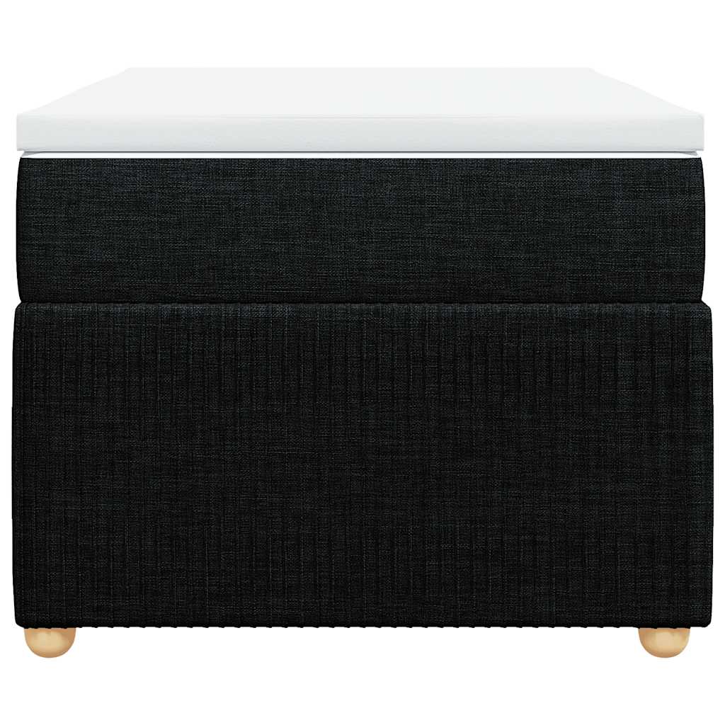 vidaXL Boxspring met matras stof zwart 100x200 cm, foto 4