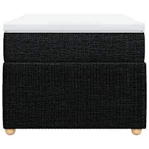 Box spring postel s matrací černá 100 x 200 cm textil - obrázek 4