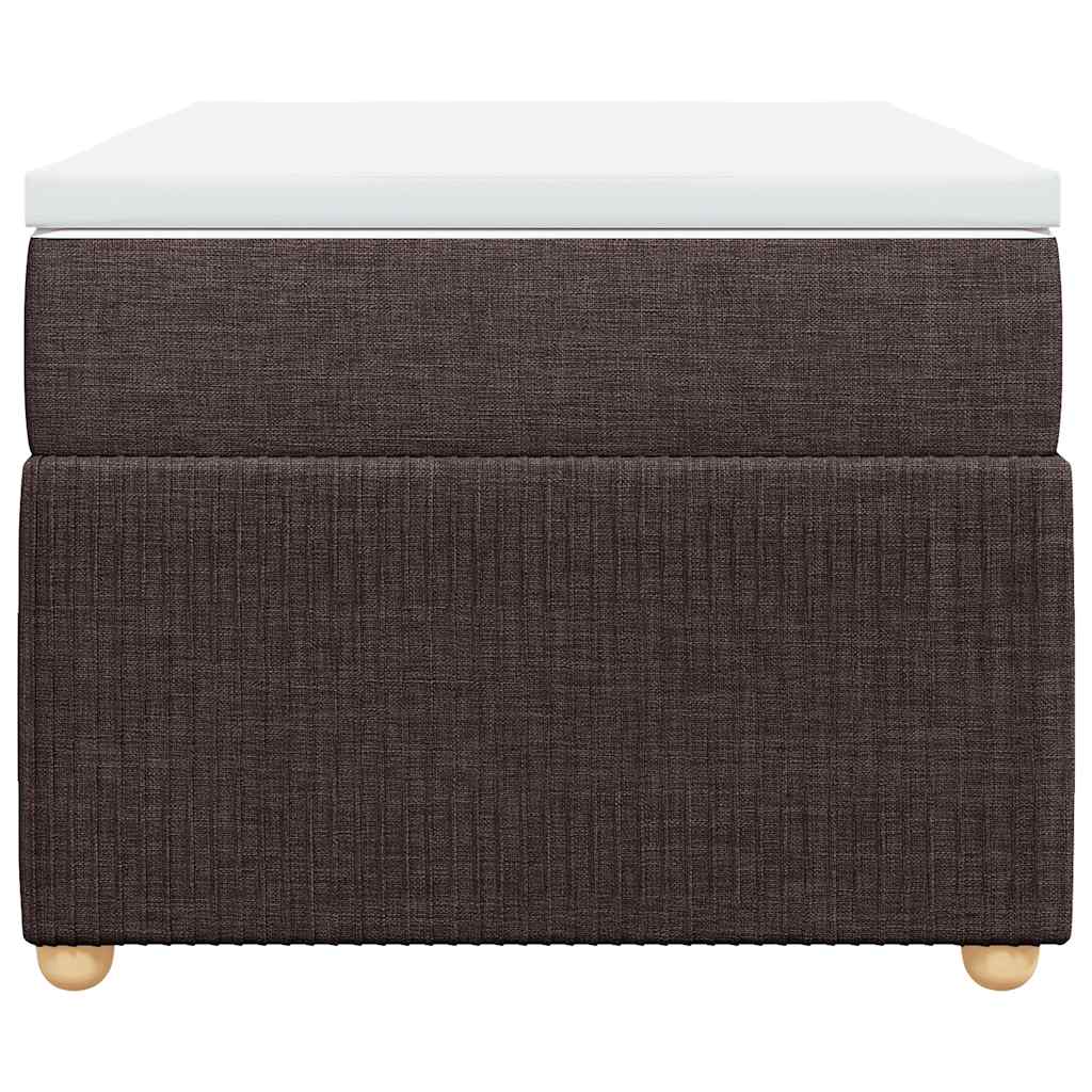 vidaXL Boxspring met matras stof donkerbruin 100x200 cm bruin, foto 4