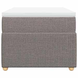 Box spring postel s matrací taupe 100 x 200 cm textil - obrázek 4
