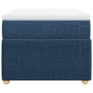 Box spring postel s matrací modrá 100 x 200 cm textil - obrázek 4