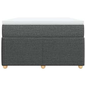 Box spring postel s matrací tmavě šedá 120x190 cm textil - obrázek 4