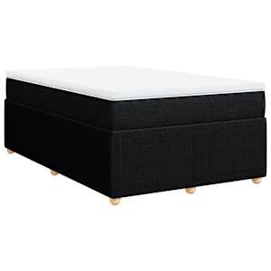 Box spring postel s matrací černá 120x190 cm textil - obrázek 2