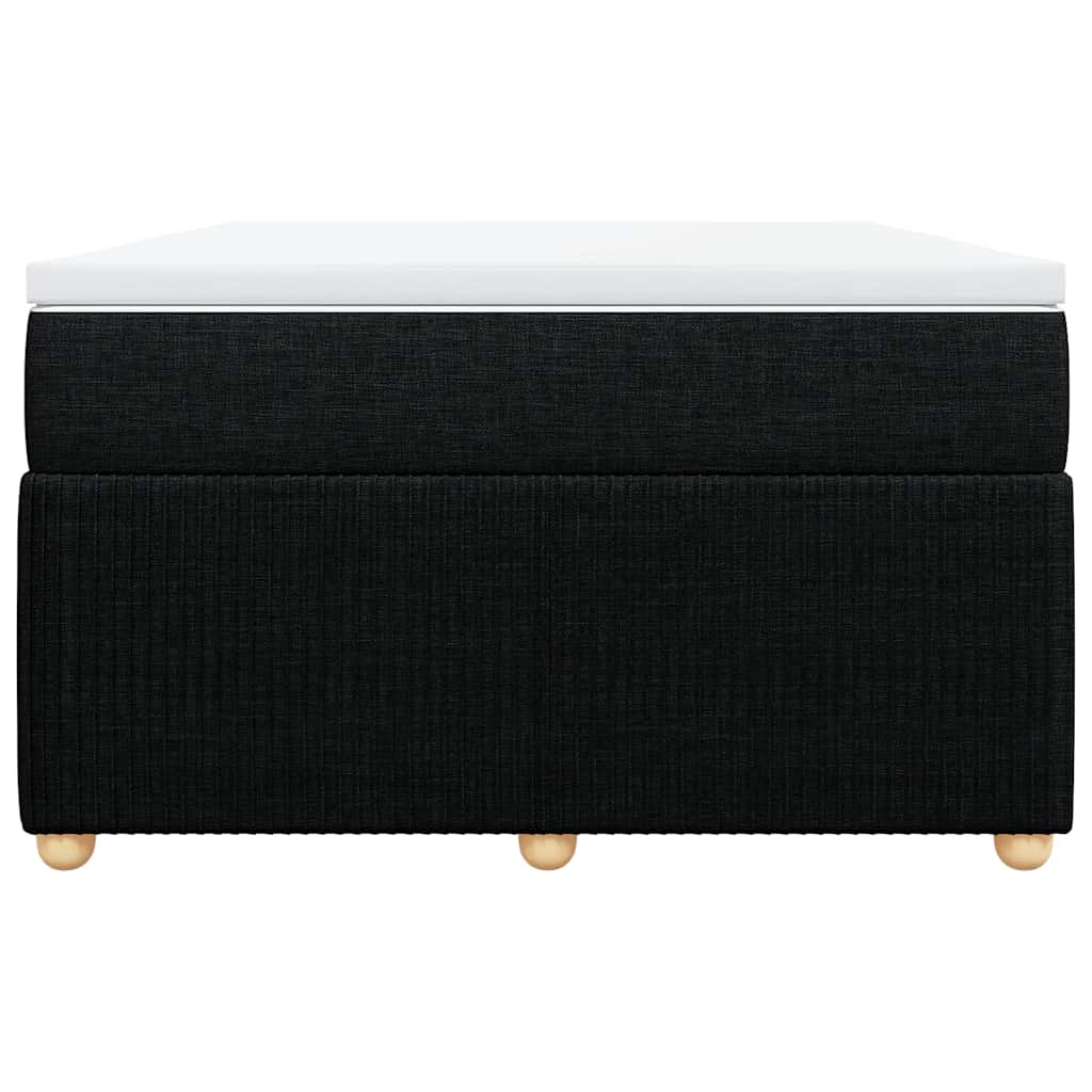 vidaXL Boxspring met matras stof zwart 120x190 cm, foto 4