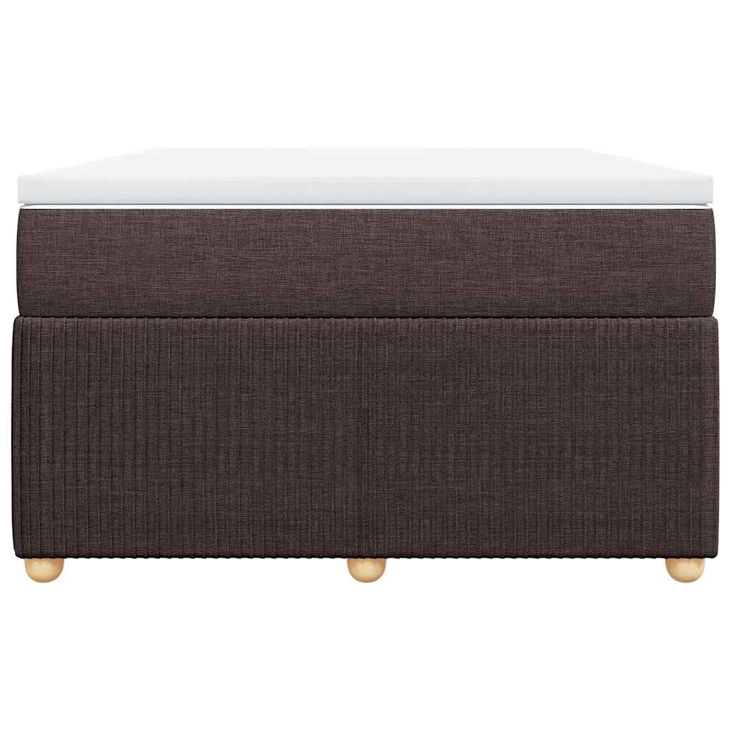 vidaXL Boxspring met matras stof donkerbruin 120x190 cm bruin, foto 4