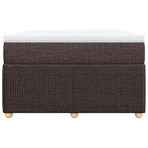 Box spring postel s matrací tmavě hnědá 120x190 cm textil - obrázek 4