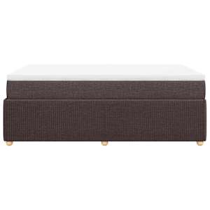 Box spring postel s matrací tmavě hnědá 120x190 cm textil - obrázek 5
