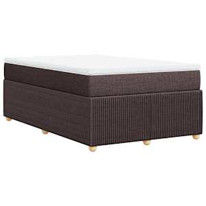 Box spring postel s matrací tmavě hnědá 120x190 cm textil - obrázek 6