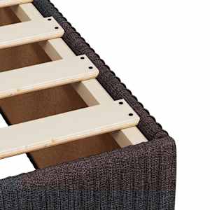 Box spring postel s matrací tmavě hnědá 120x190 cm textil - obrázek 10