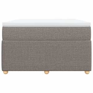 Box spring postel s matrací taupe 120x190 cm textil - obrázek 4
