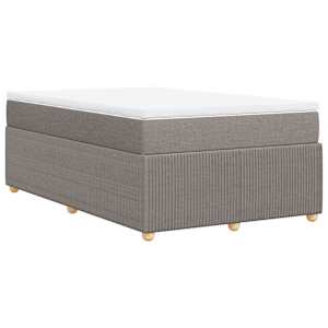 Box spring postel s matrací taupe 120x190 cm textil - obrázek 6