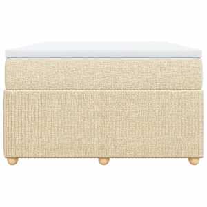 Box spring postel s matrací krémová 120x190 cm textil - obrázek 4