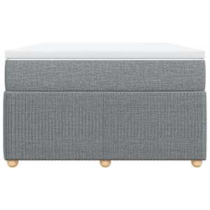 Box spring postel s matrací světle šedá 120 x 200 cm textil - obrázek 4
