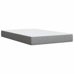 Box spring postel s matrací světle šedá 120 x 200 cm textil - obrázek 8