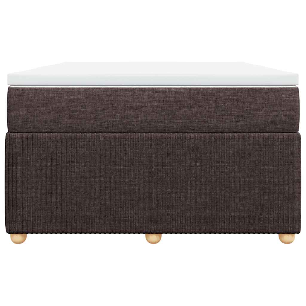 vidaXL Boxspring met matras stof donkerbruin 120x200 cm bruin, foto 4