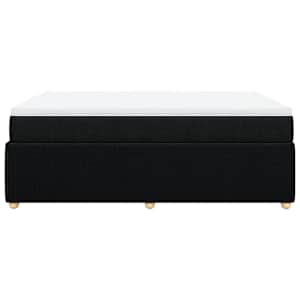 Box spring postel s matrací černá 140 x 190 cm textil - obrázek 5