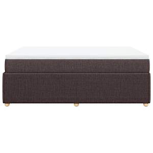 Box spring postel s matrací tmavě hnědá 140x190 cm textil - obrázek 5