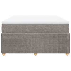 Box spring postel s matrací taupe 140x190 cm textil - obrázek 4